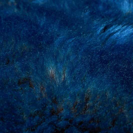 1 - Agnello Marrone Pelo Sfumato Blu