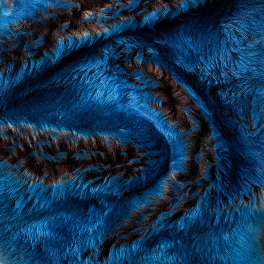 1 - Agnello Marrone Pelo Sfumato Blu